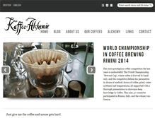 Tablet Screenshot of kaffee-alchemie.at